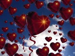 balloon heart fantastic drawing
