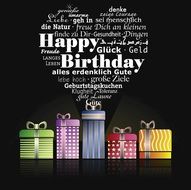 happy birthday gift poter drawing