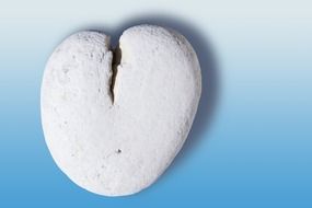 stone heart as a symbol of romance