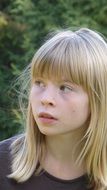 Portrait of blond girl