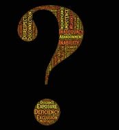 doubting question mark