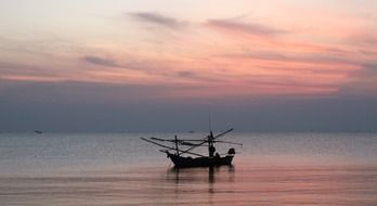 Fishing boat in Thailand ocean