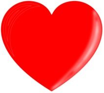 red valentine heart drawing