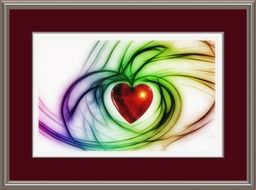 heart love frame drawing