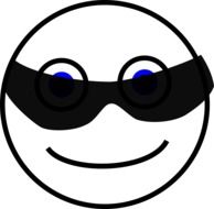 smiley with glasses
