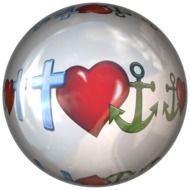 cross and anchor on the ball