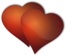 red hearts on top of each other