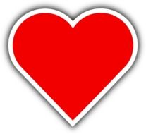 red big heart drawing