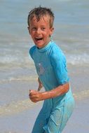 child on the beach