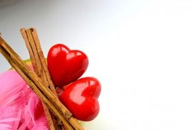 cinnamon and ceramic heart