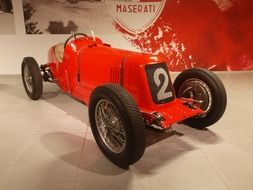 Old red maserati from 1933