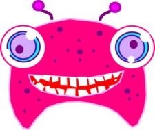 Monster face clipart