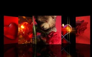pictures with a teddy bear for valentine's day