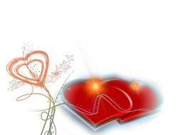absract Valentine's card
