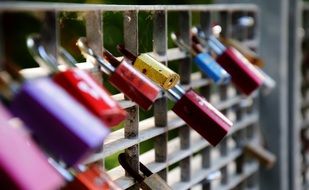 padlocks of love as a symbol of true love