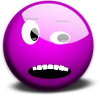 purple smiley with teeth