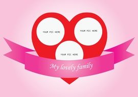 my lovely family photo frame