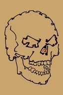 skull angry head