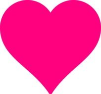 clipart,pink heart for Valentine