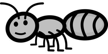 ant happy smile drawing