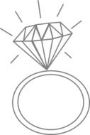 wedding ring drawing