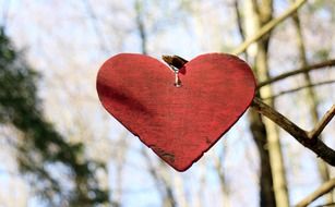 heart wooden symbol