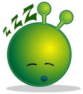 green tired smiley