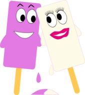 ice cream persons cartoon drawing