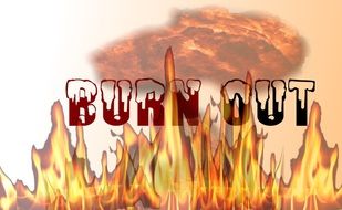 burn out poster drawing