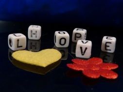 cubes with letters on the edges