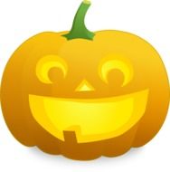 happy laughing halloween face