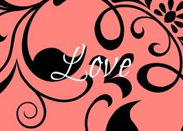 love design on a greeting card