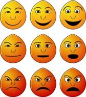 emoticons with different facial expressions