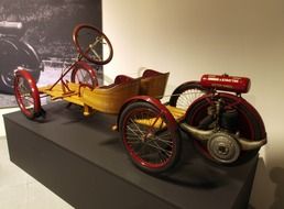 american car briggs and stratton flyer as exhibit in museum