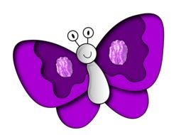 cartoon butterfly insect drawing