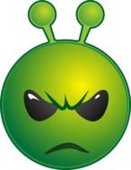 Unhappy alien
