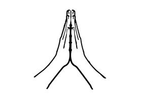 clipart of the praying hands