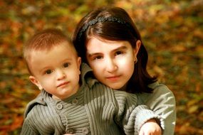 strikingly beautiful sister and brother