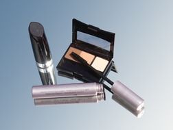 eye shadow mascara and lipstick