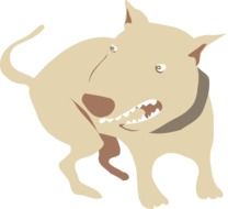 dog angry animal drawing