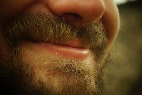 smiling man with beard