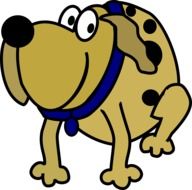 dog cartoon hound canine animal