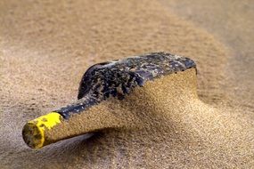 bottle in the sand