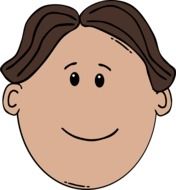 happy smiling boy drawing