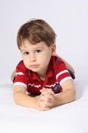 baby photo on a white background