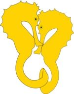 seahorse love drawing