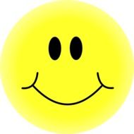 yellow happy face drawing