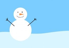snowman as a graphic illustration