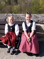 girls in bavarian costume