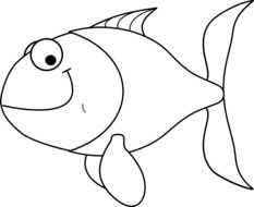 fish smiling cartoon animal